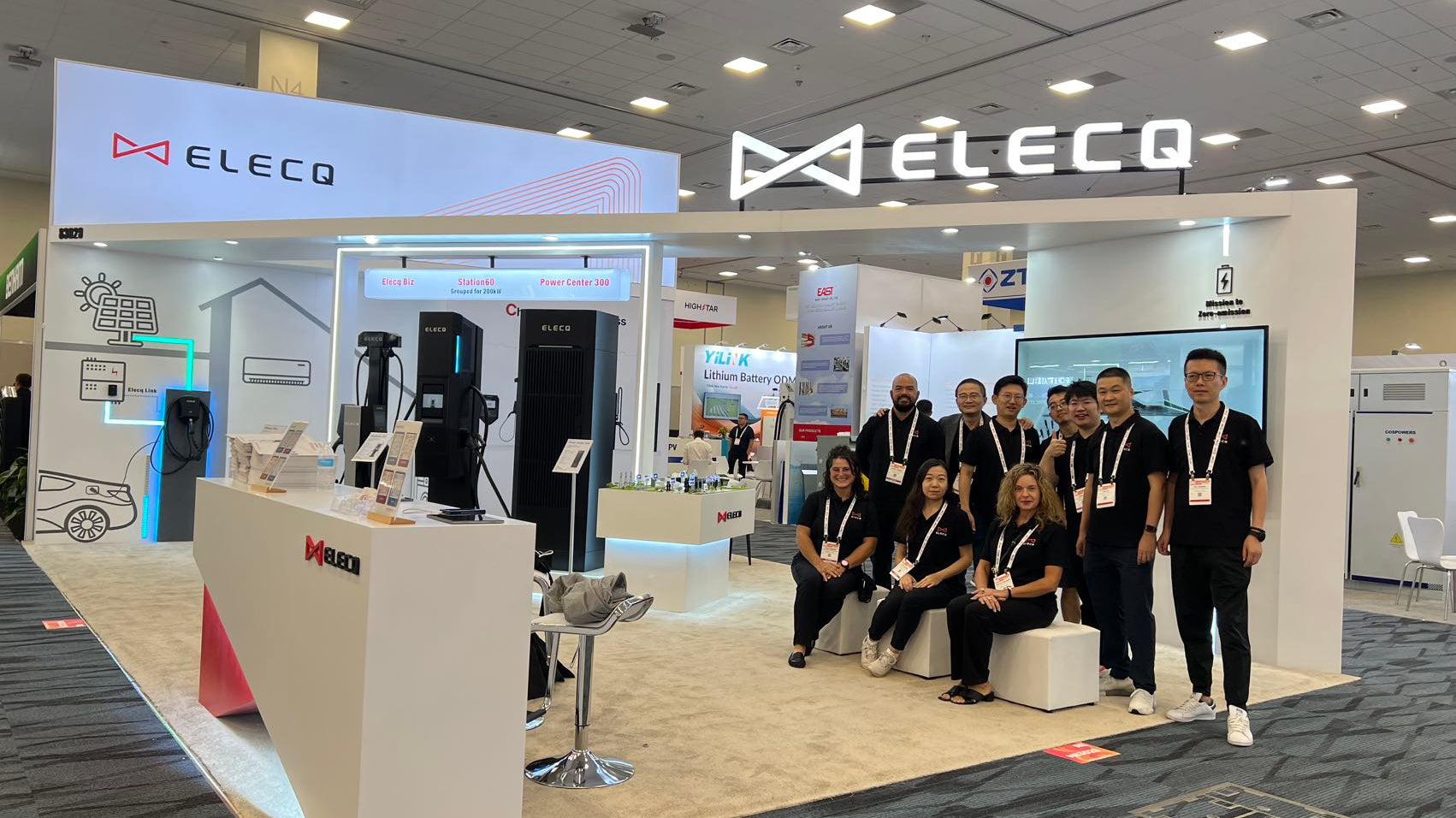 ELECQ Unveils Smart Charging Solutions at RE+ 2024